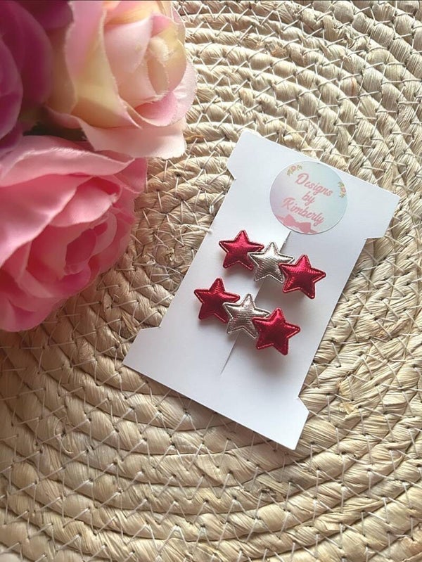 3 sterren set rood+lichtroos