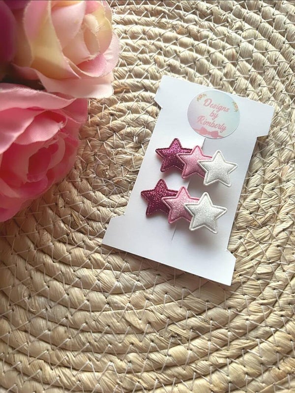 3 sterren set roze+wit 01