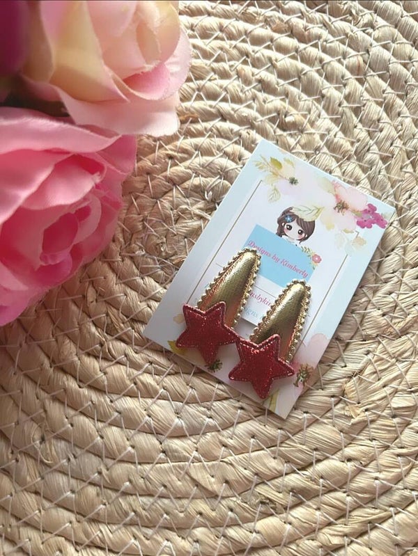 Sterren set rood+goud