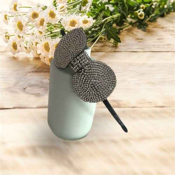 Diadeem strik rhinestone rond
