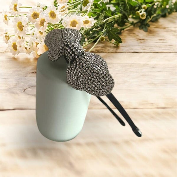 Diadeem strik rhinestone ovaal