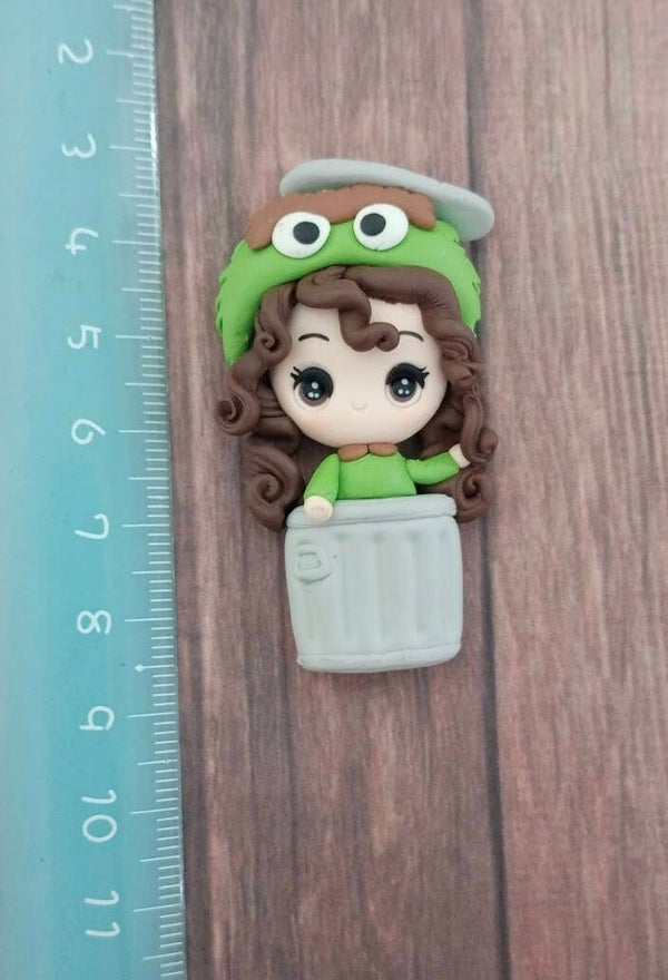Girl on trash