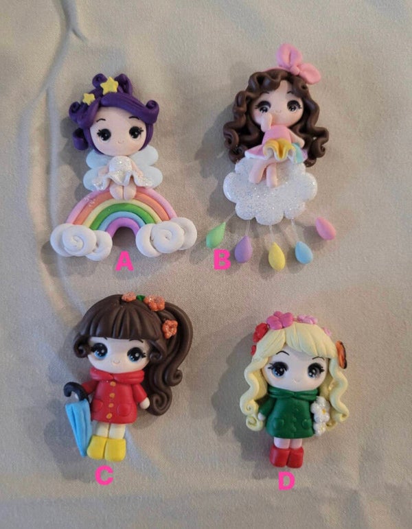 Girl on rainbow A