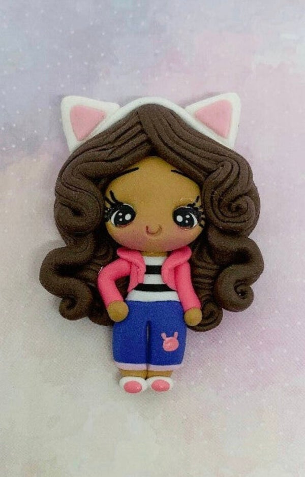 Rabbit girl blue skirt