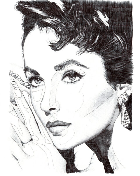 Ritratto donna con penna BIC