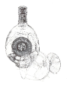 Disegno Vecchia Romagna penna Bic