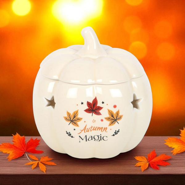 Brûle-parfum citrouille d'automne magique