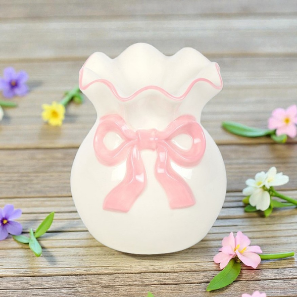 Brûle-parfum vase et nœud