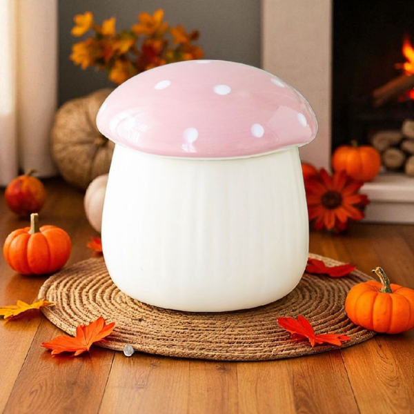 Brûle-parfum champignon rose