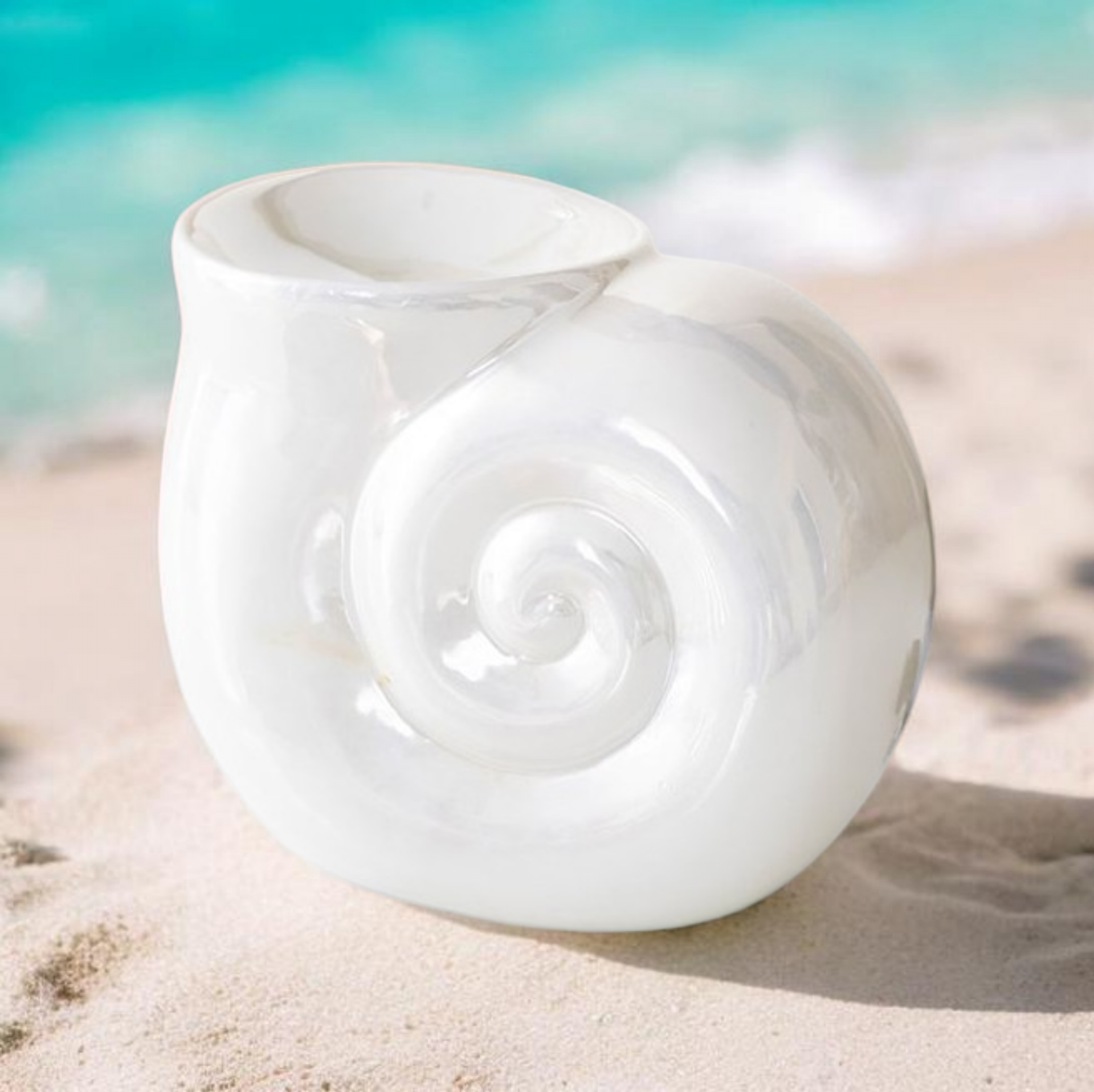 Brûle-parfum coquillage nacré