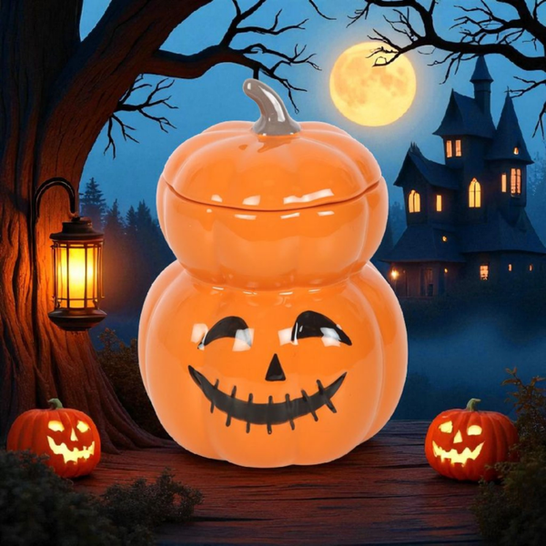 Brûle-parfum citrouille empilée