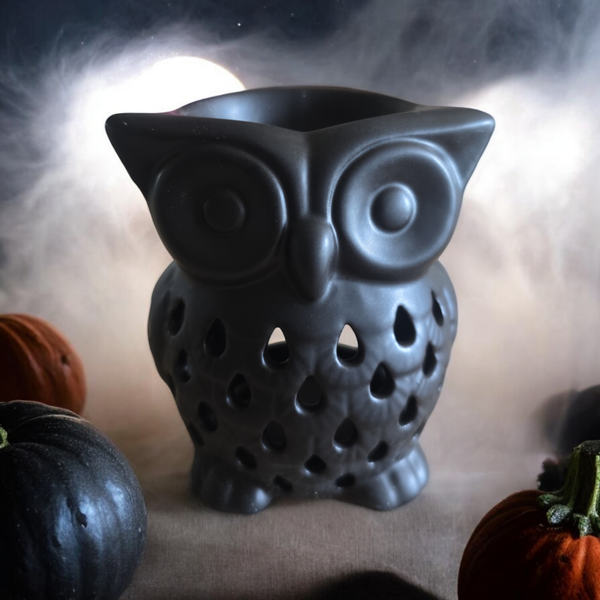 Brûle-parfum Hibou noir