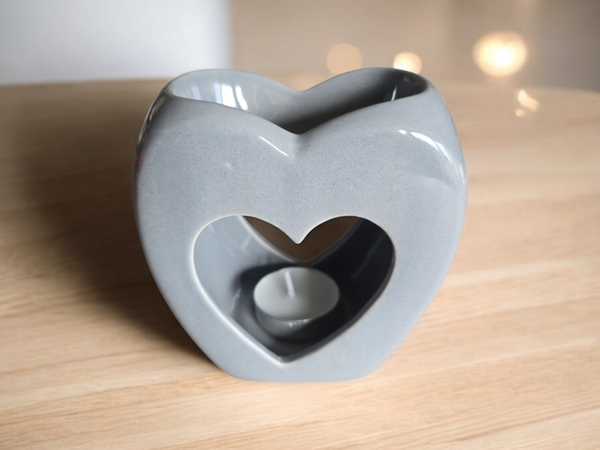 Brûle-parfum Cœur gris