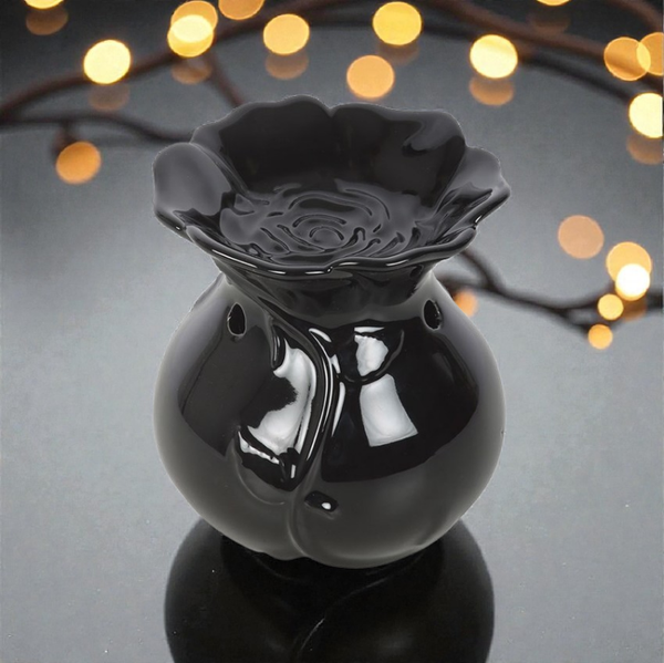 Brûle-parfum rose noire