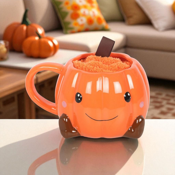 Mug Citrouille souriante + chaussettes