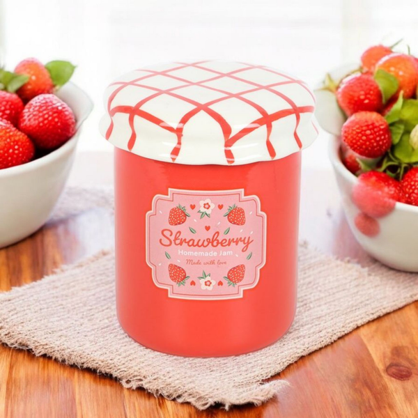 Brûle-parfum Pot de confiture Fraise