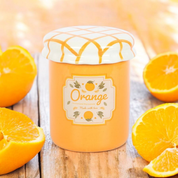 Brûle-parfum Pot de confiture Orange