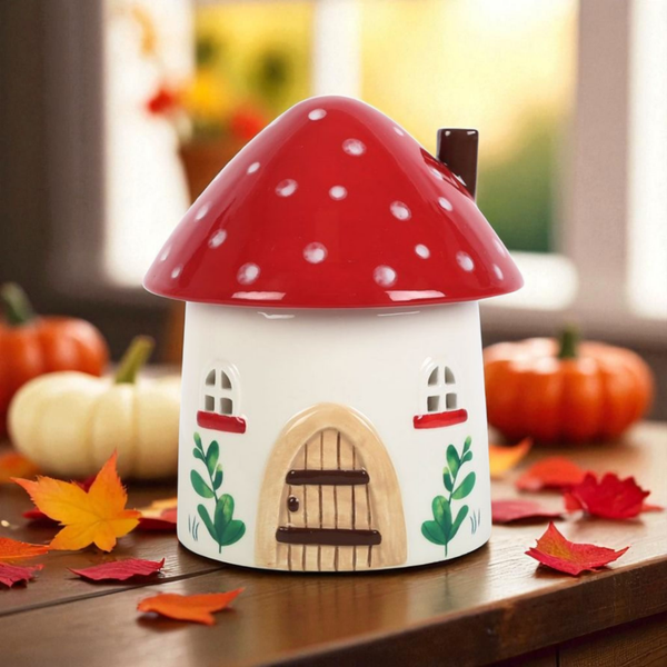 Brûle-parfum maison champignon