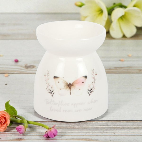 Brûle-parfum message papillon