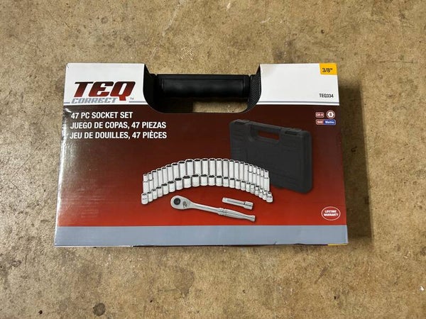 TEQ Correct 47-Piece Socket Set – 3/8" Drive