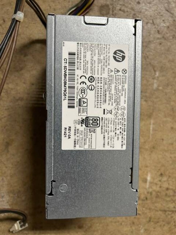 HP 400W Power Supply – 80 Plus Certified