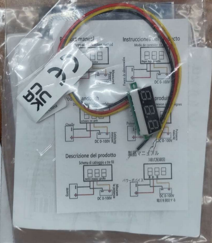 Voltmeter Einbau Printplatte oder sonstige Anwendung