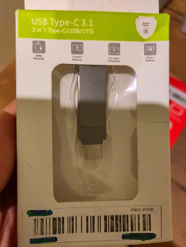 USB-C auf USB-A OTG 256GB Stick neu