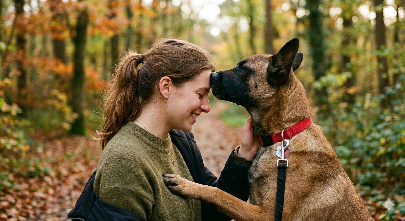 Chien heureux