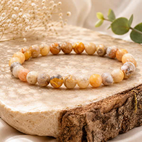 Bracelet Agate Crazy Lace 💎La Spirale de Joie