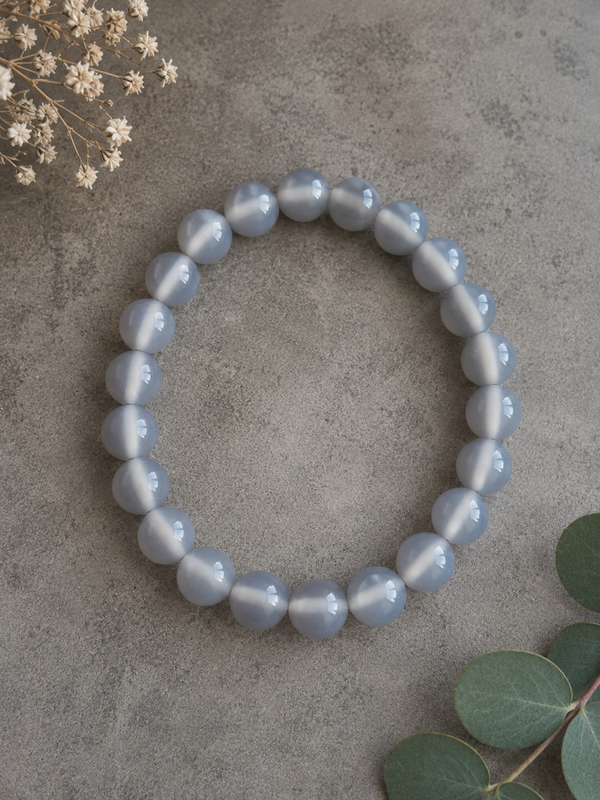 Bracelet Agate Grise 💎  La Pierre d’Équilibre et de Stabilité