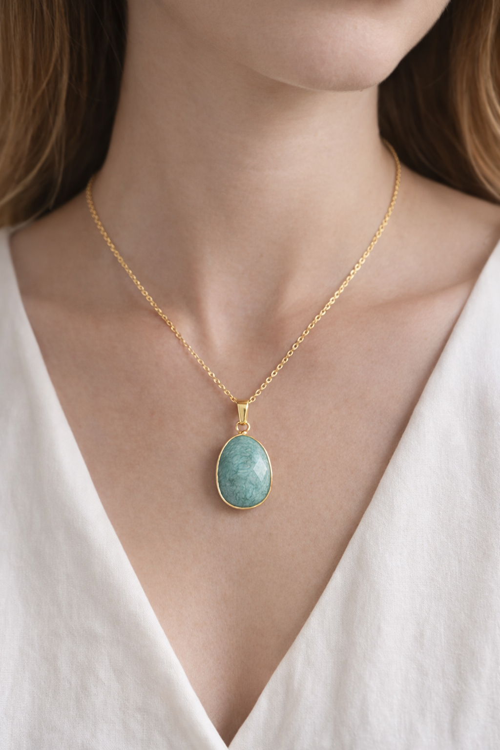 Collier Amazonite Pérou