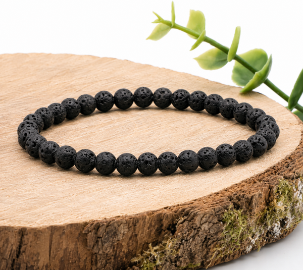 Bracelet Pierre de lave 💎 Le coeur du feu