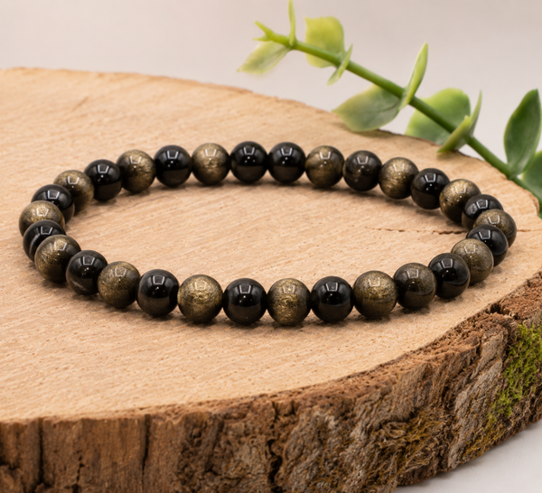 Bracelet Obsidienne Dorée 💎 La vérité intérieure