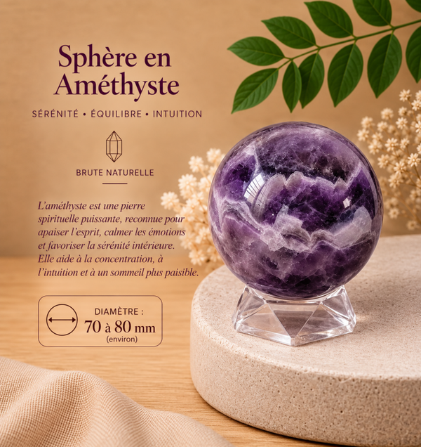 Améthyste, sphère