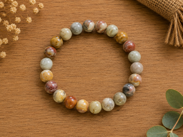 Bracelet Agate Crazy Lace 💎La Spirale de Joie
