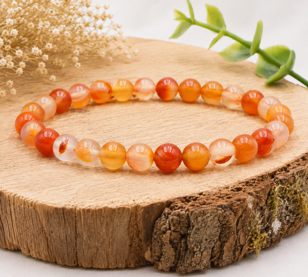 Bracelet Cornaline 💎La Flamme de Vie
