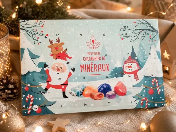 🎄 Mon Premier Calendrier de Minéraux – 24 jours de découvertes 💎✨