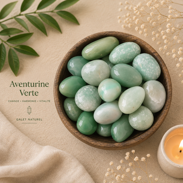 💎 Aventurine verte – La Pierre du Cœur Serein