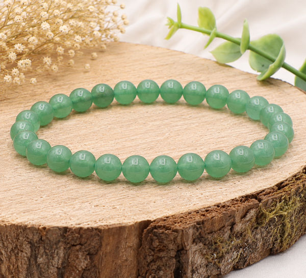 Bracelet Aventurine verte 💎La Pierre du Cœur Serein