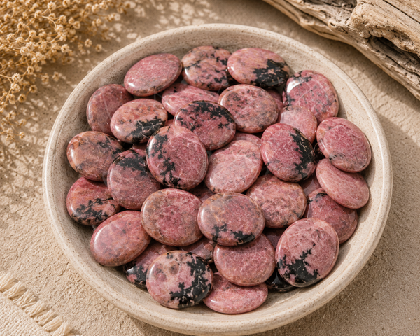 💎 Rhodonite – Le Baume du Cœur, galet