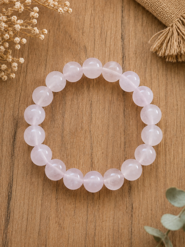 Bracelet Quartz rose 💎 L'amour pur