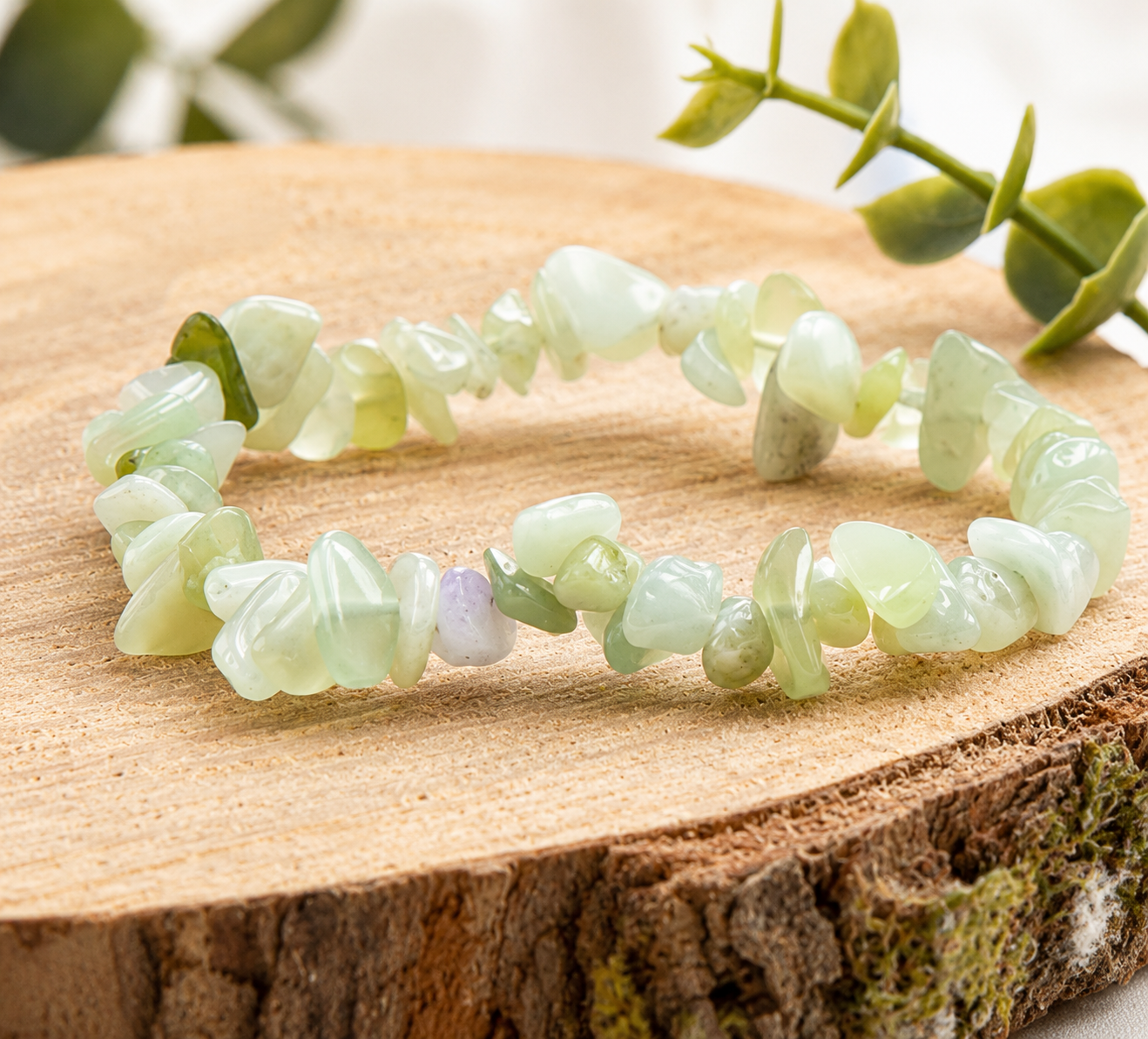 Bracelet Jade de chine, baroque