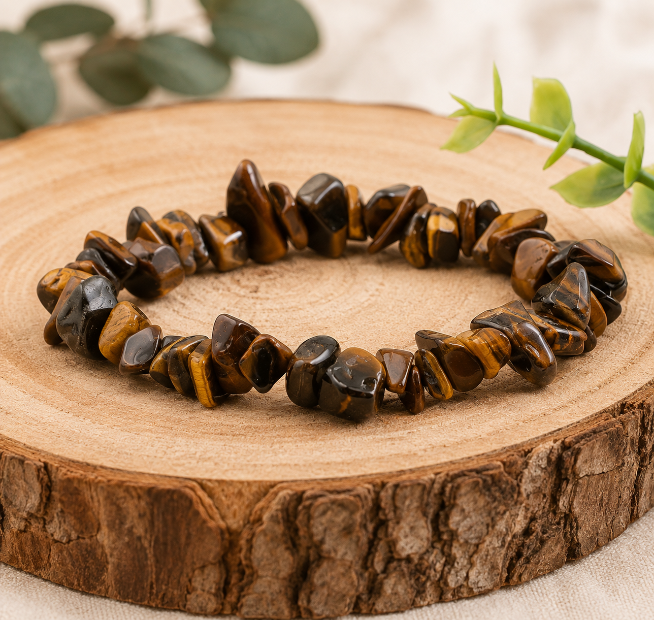 Bracelet Oeil de tigre, baroque