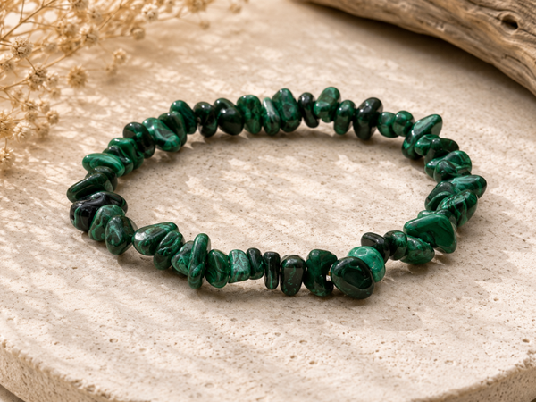 Bracelet Malachite, baroque