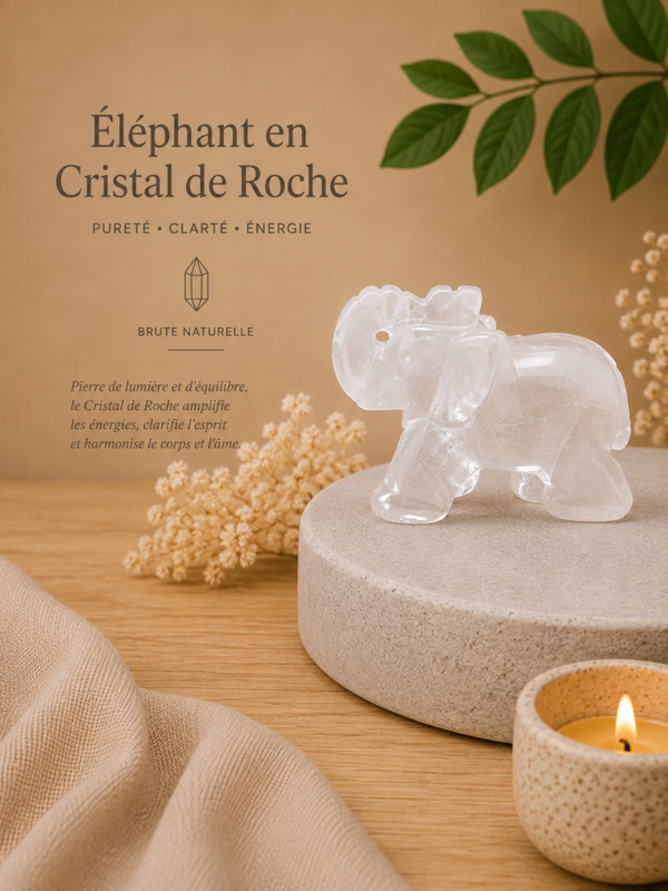 Cristal de roche, éléphant