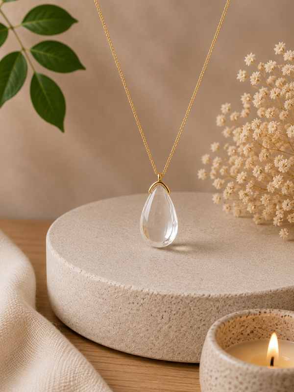 Cristal de roche, goutte