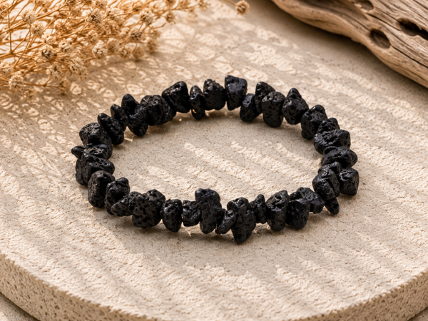 Bracelet Basalte, baroque