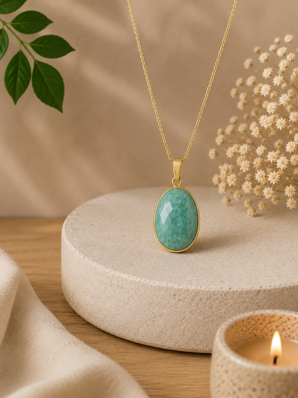 Amazonite Pérou, serti