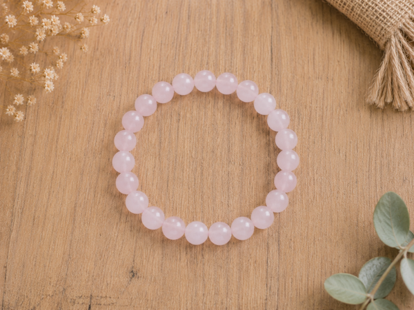 Bracelet Quartz rose 💎 L'amour pur