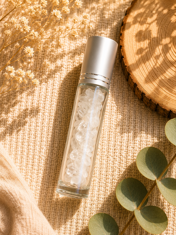 Roll-On Cristal de Roche – Clarté, Équilibre & Énergie ✨🤍